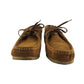 Nanny State shoes shoe size UK 6 camel brown suede moccasin style with laces