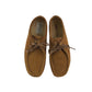 Nanny State shoes shoe size UK 6 camel brown suede moccasin style with laces