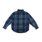 GAP Shirt Age 7 Blue Check Pattern Button Up Cotton