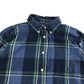 GAP Shirt Age 7 Blue Check Pattern Button Up Cotton