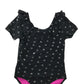 Nutmeg Swimsuit Age 9 Black Silver Seashell One Piece Cossie