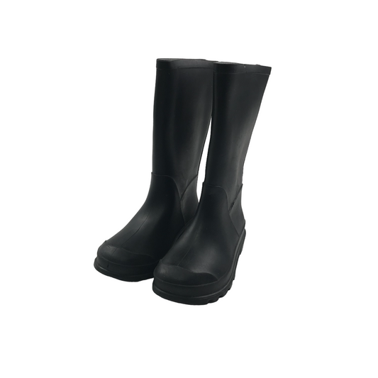 Black Plain Wellies Shoe Size 12 junior