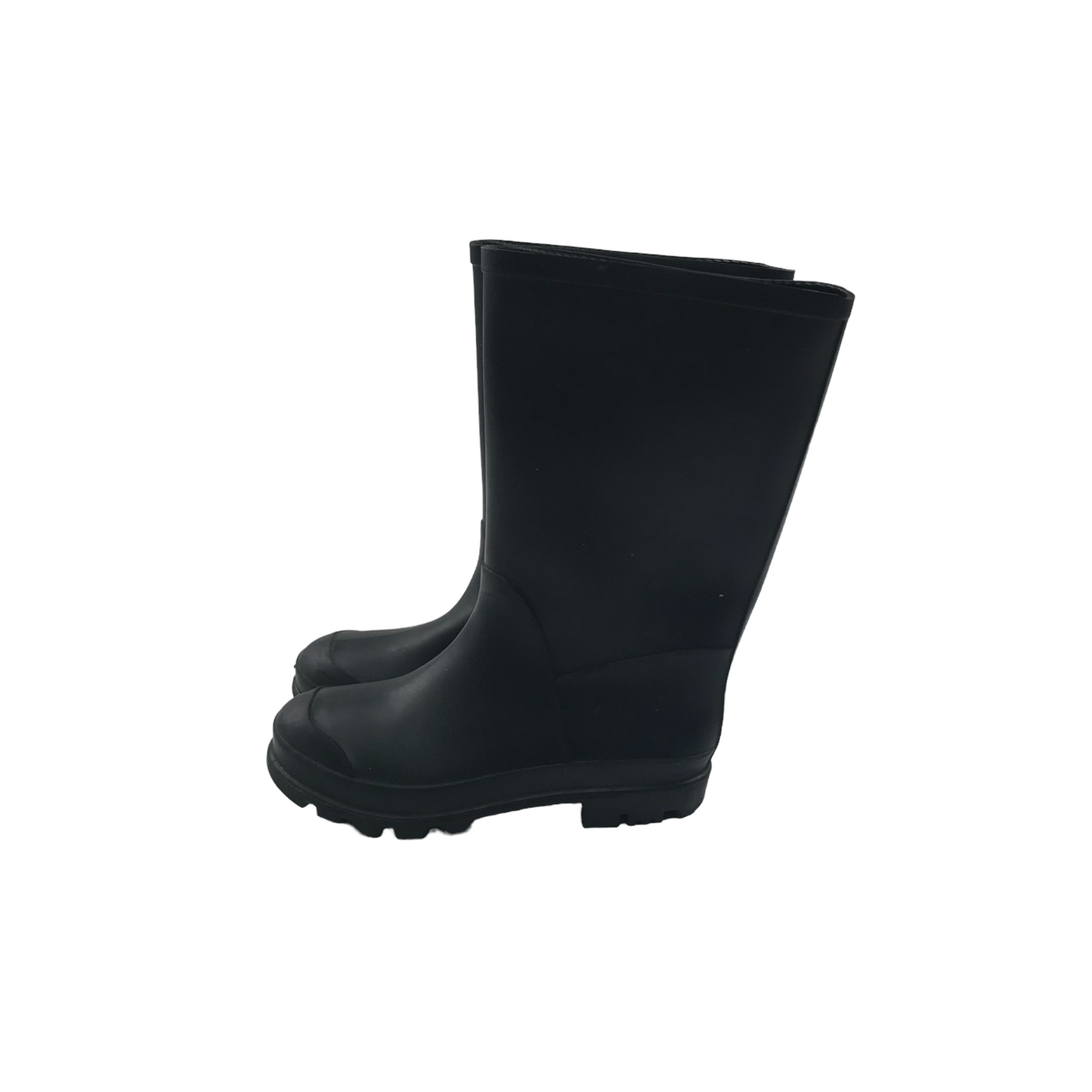 Black Plain Wellies Shoe Size 12 junior