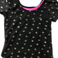 Nutmeg Swimsuit Age 9 Black Silver Seashell One Piece Cossie