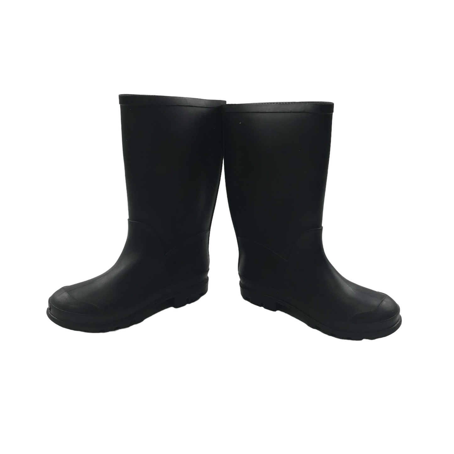 Black Plain Wellies Shoe Size 12 junior