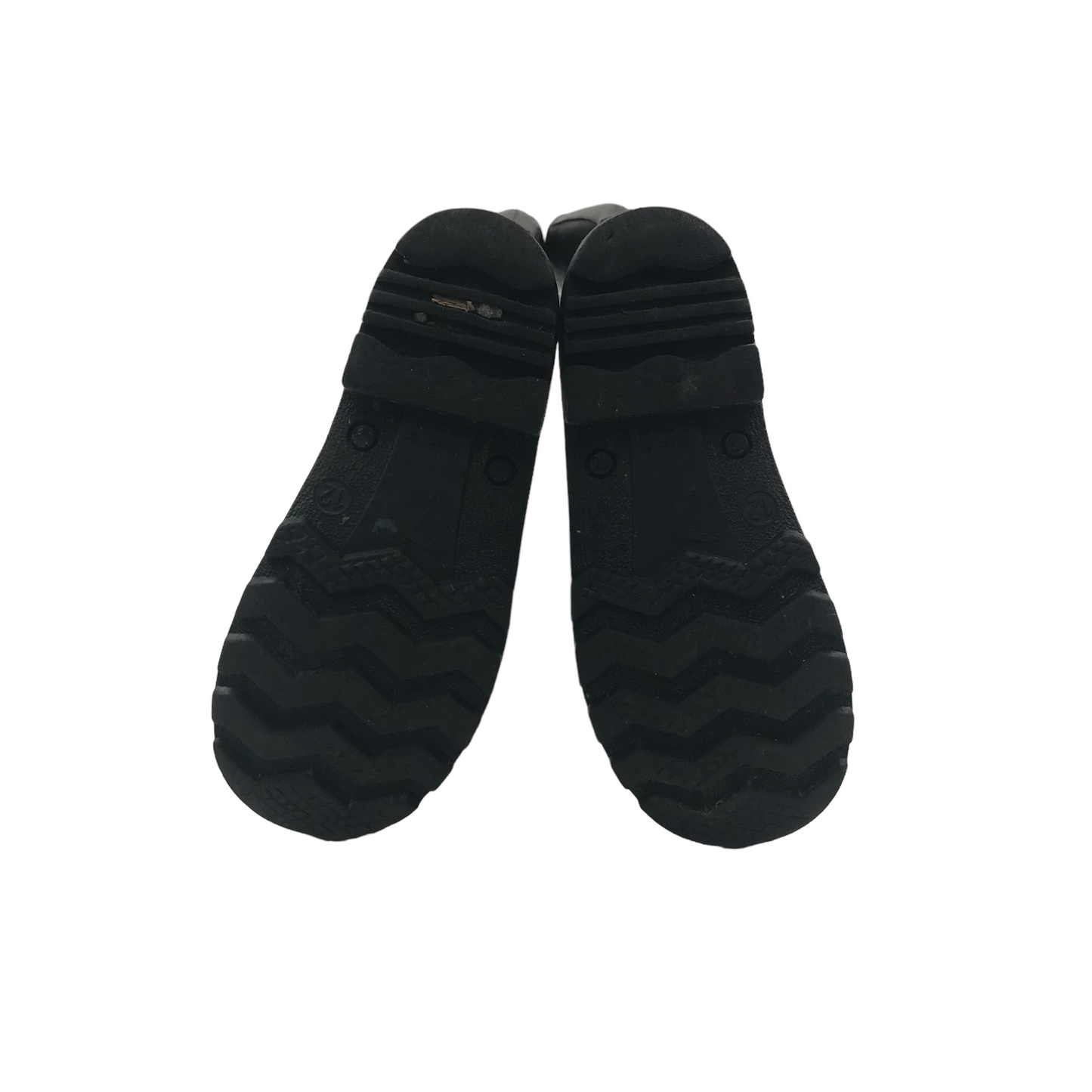 Black Plain Wellies Shoe Size 12 junior