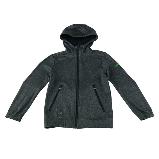 Adidas Messi hoodie 7-8 years grey full zipper sporty sweater