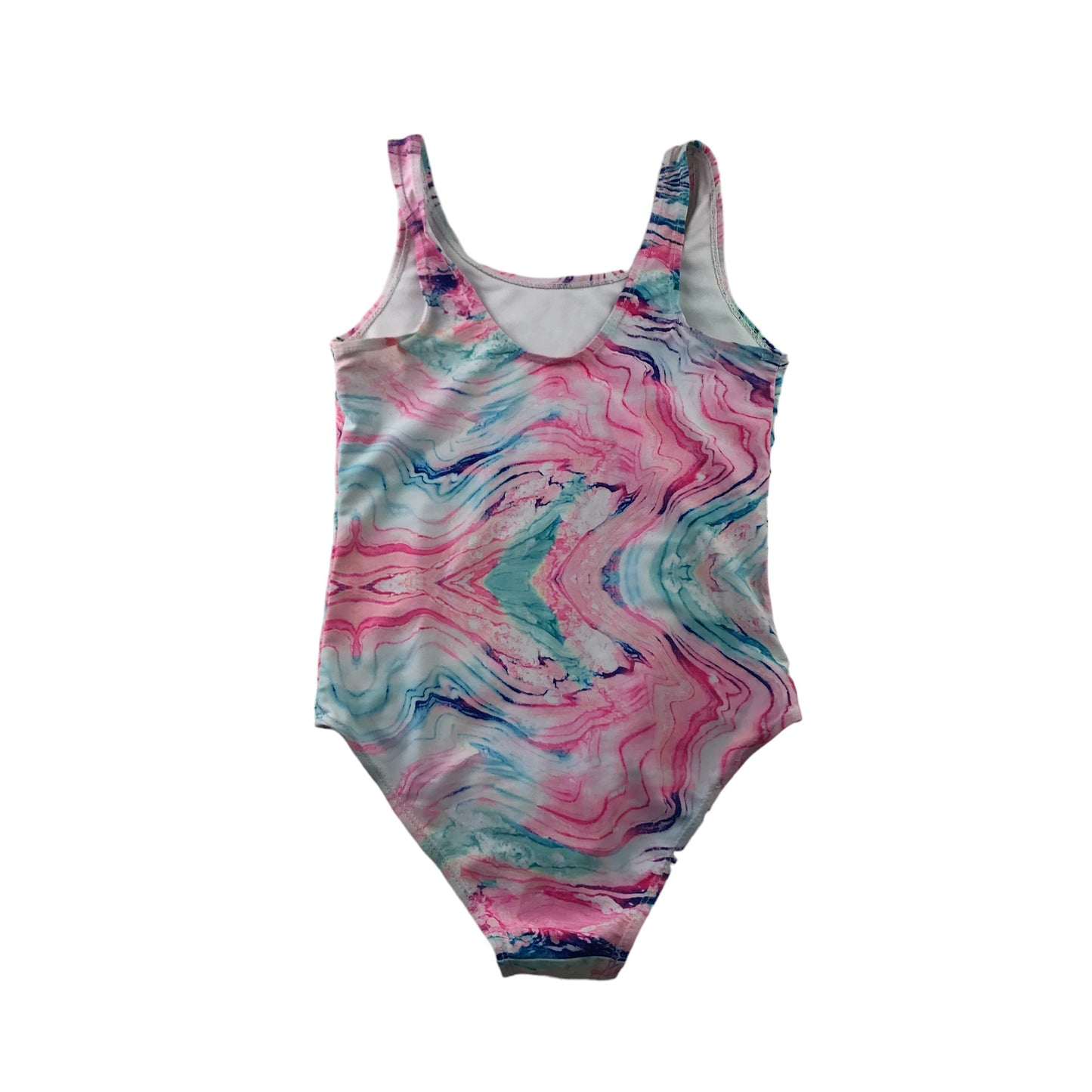 Primark Swimsuit Age 10 Pink and Blue Watercolour Unicorns Have More Fun One Piece Cossie