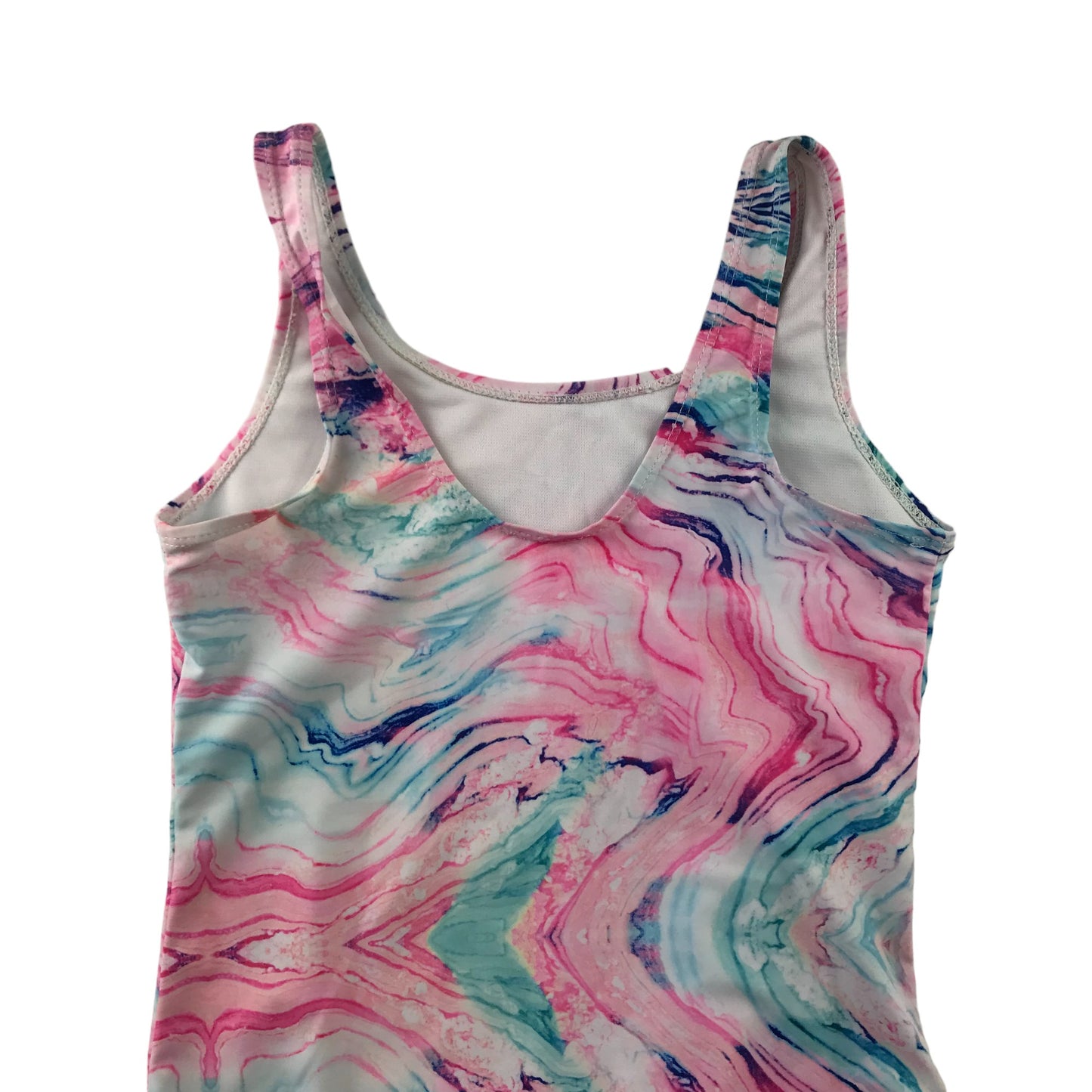 Primark Swimsuit Age 10 Pink and Blue Watercolour Unicorns Have More Fun One Piece Cossie