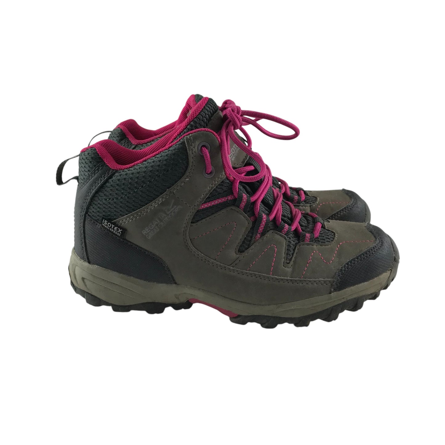 Regatta walking boots shoe size 3 pink and brown isotex waterproof