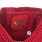 Tu cardigan 4-5 years red and white floral embroidered cotton