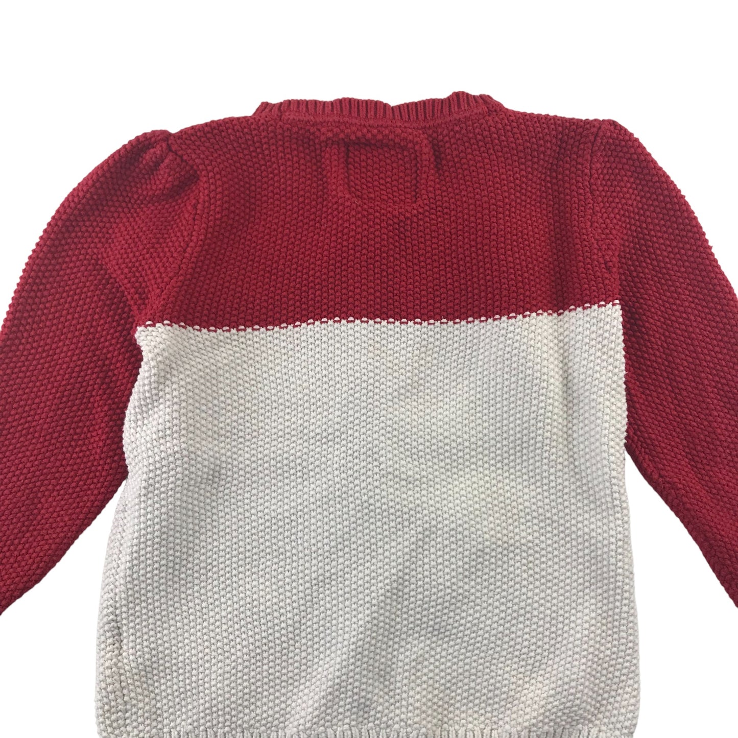 Tu cardigan 4-5 years red and white floral embroidered cotton