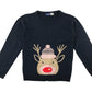 Lupilu Festive Jumper 5-6 Years Navy Rodolph Graphic