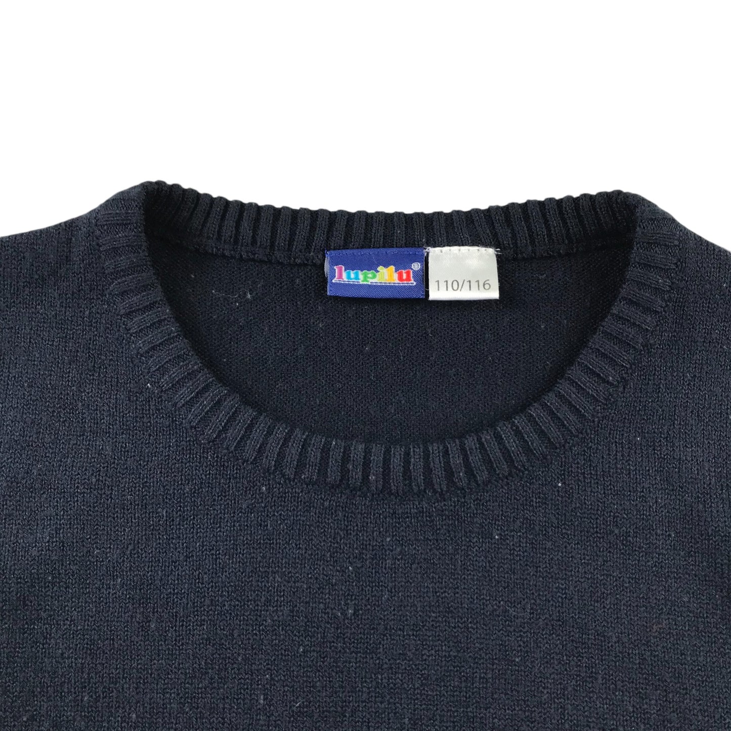 Lupilu Festive Jumper 5-6 Years Navy Rodolph Graphic