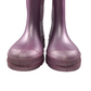 Plain Pink Metallic Shine Wellies Shoe Size 11jr