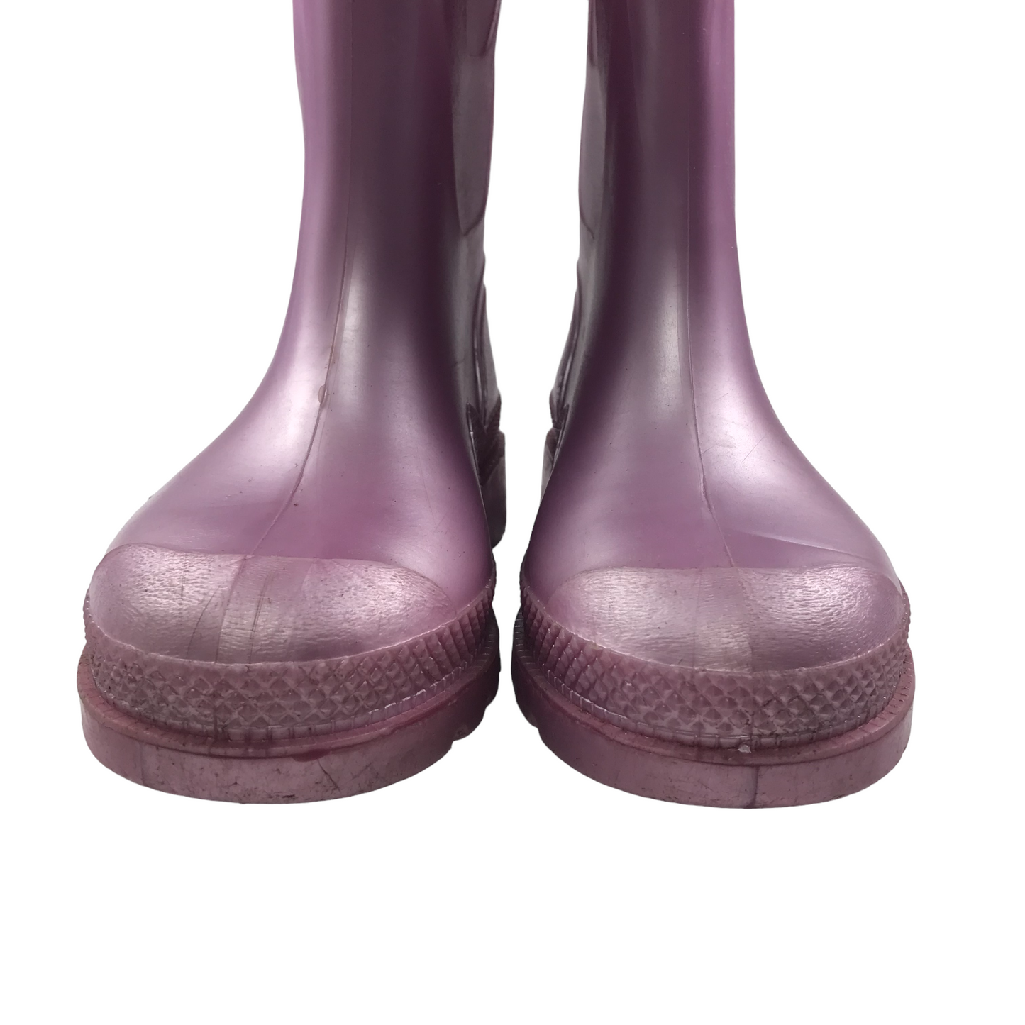Plain Pink Metallic Shine Wellies Shoe Size 11jr