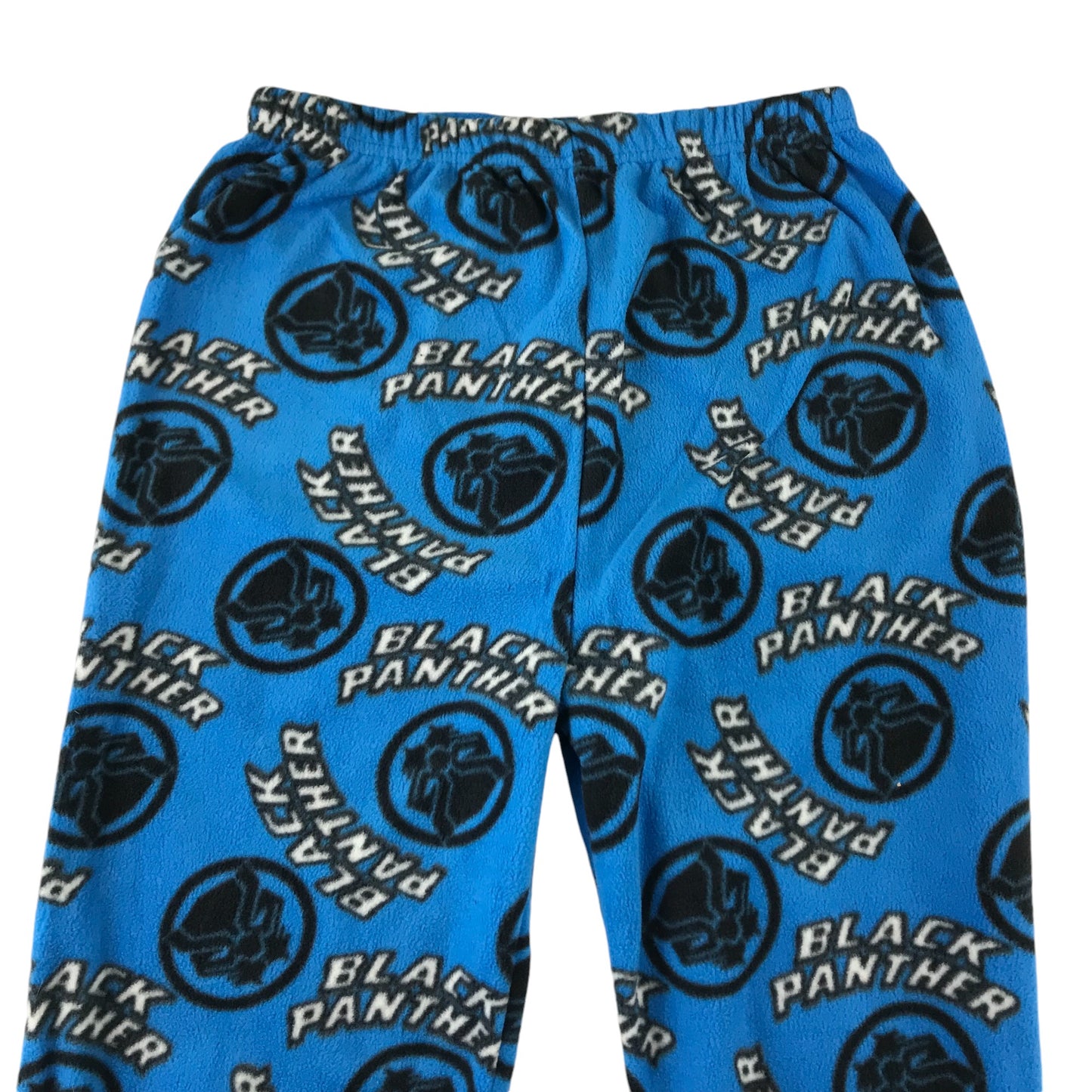 Primark pyjama set 13-14 years black and Blue Marvel Black Panther fluffy warm