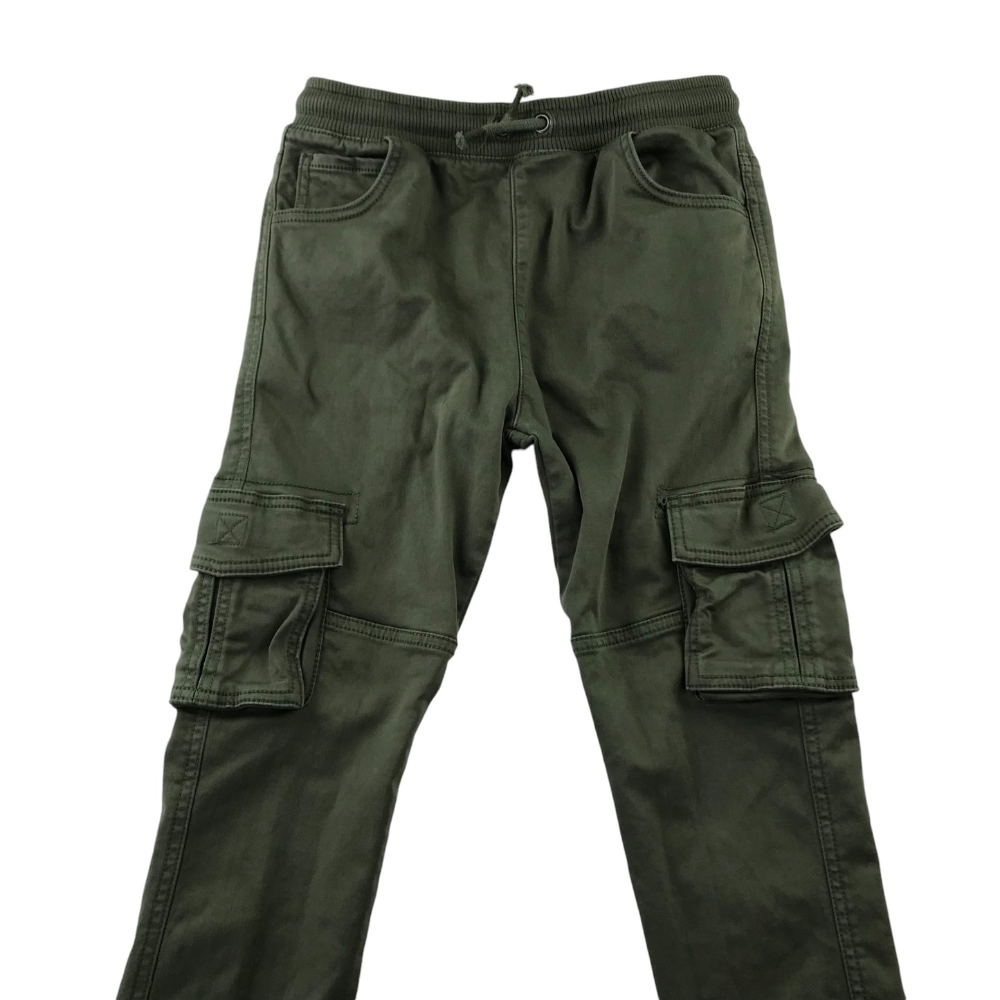 Tu trousers 10-11 years khaki green cargo style cuffed legs