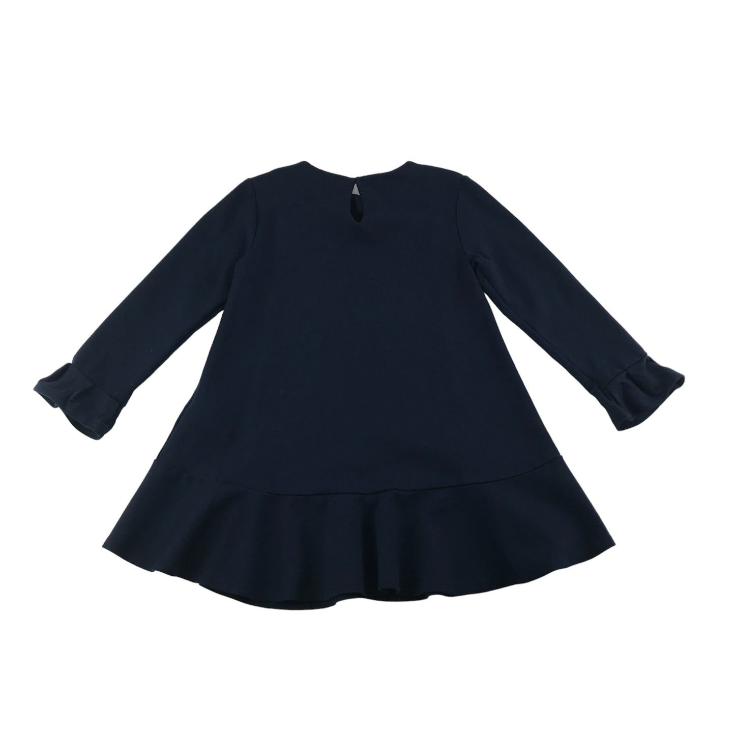 Mayoral Dress Age 5 Navy Blue A-line Flower Details