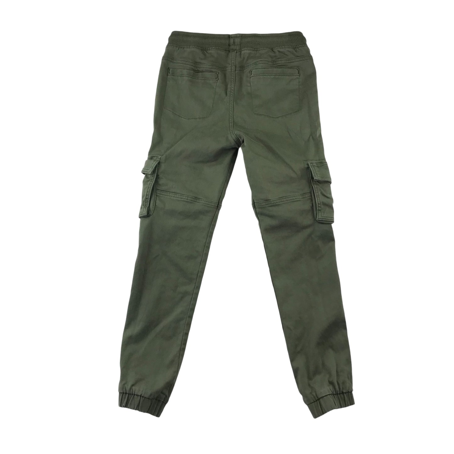 Tu trousers 10-11 years khaki green cargo style cuffed legs