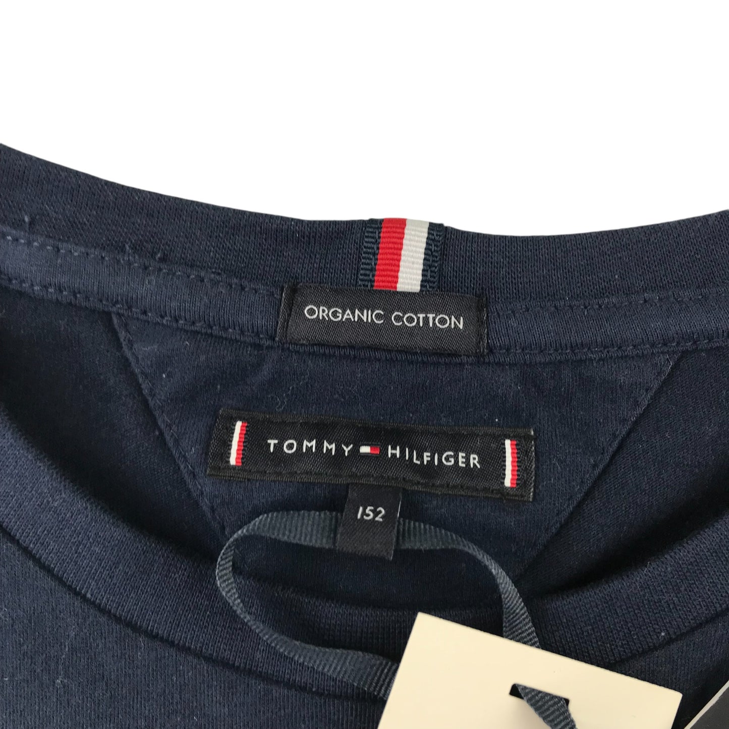 Tommy Hilfiger t-shirt 11-12 years navy blue short sleeve organic cotton