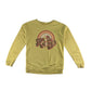 Primark sweater 11-12 years yellow Be Happy print long sleeve jersey