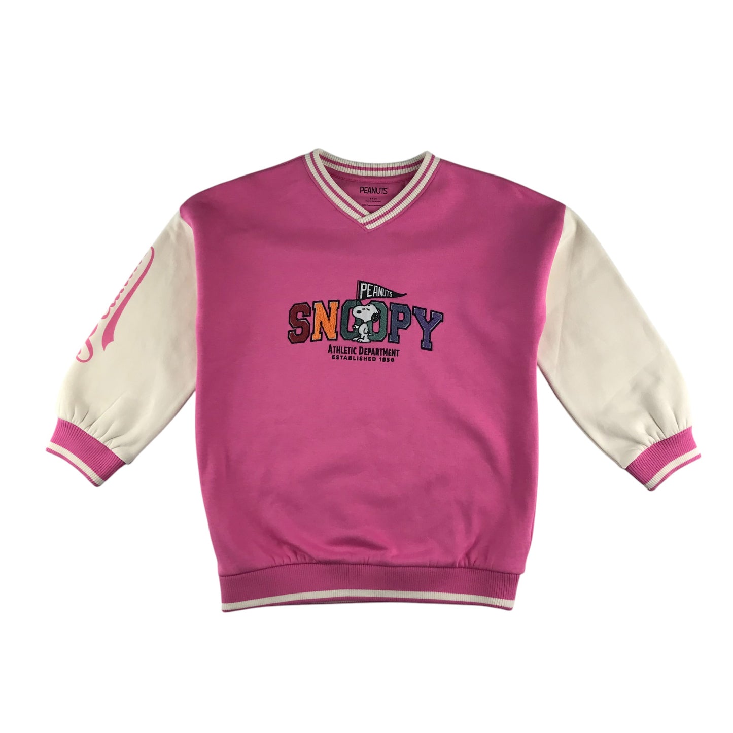 M&S sweater 8-9 years pink Peanuts Snoopy