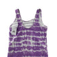 Primark Swimsuit Age 12 Lilac and White Tie Dye Los Angeles One Piece Cossie