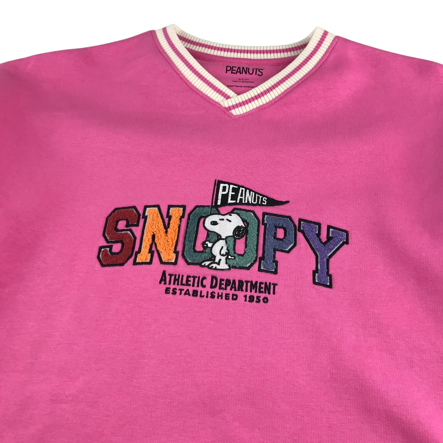 M&S sweater 8-9 years pink Peanuts Snoopy