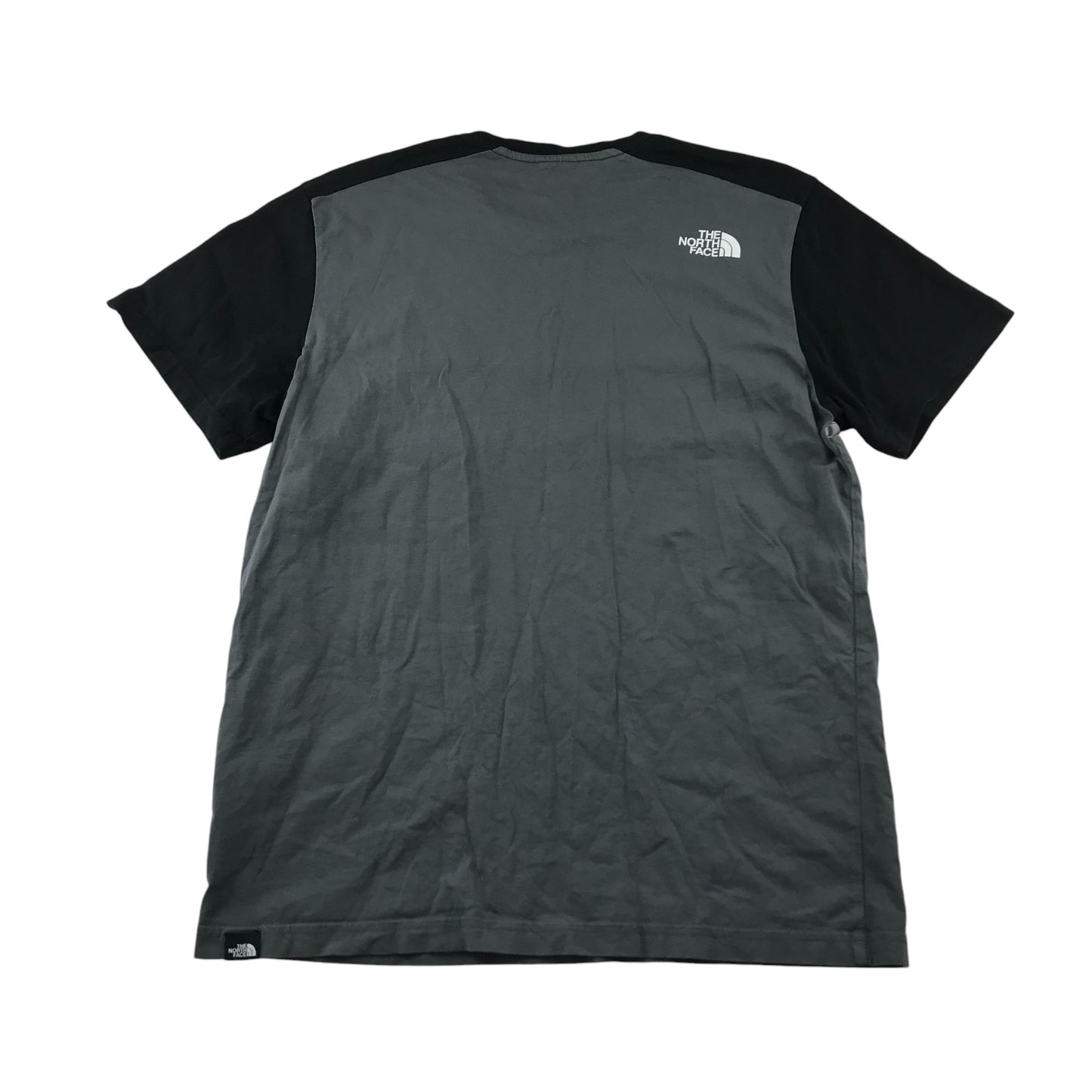 The North Face t-shirt men size M grey and black short sleeve cotton