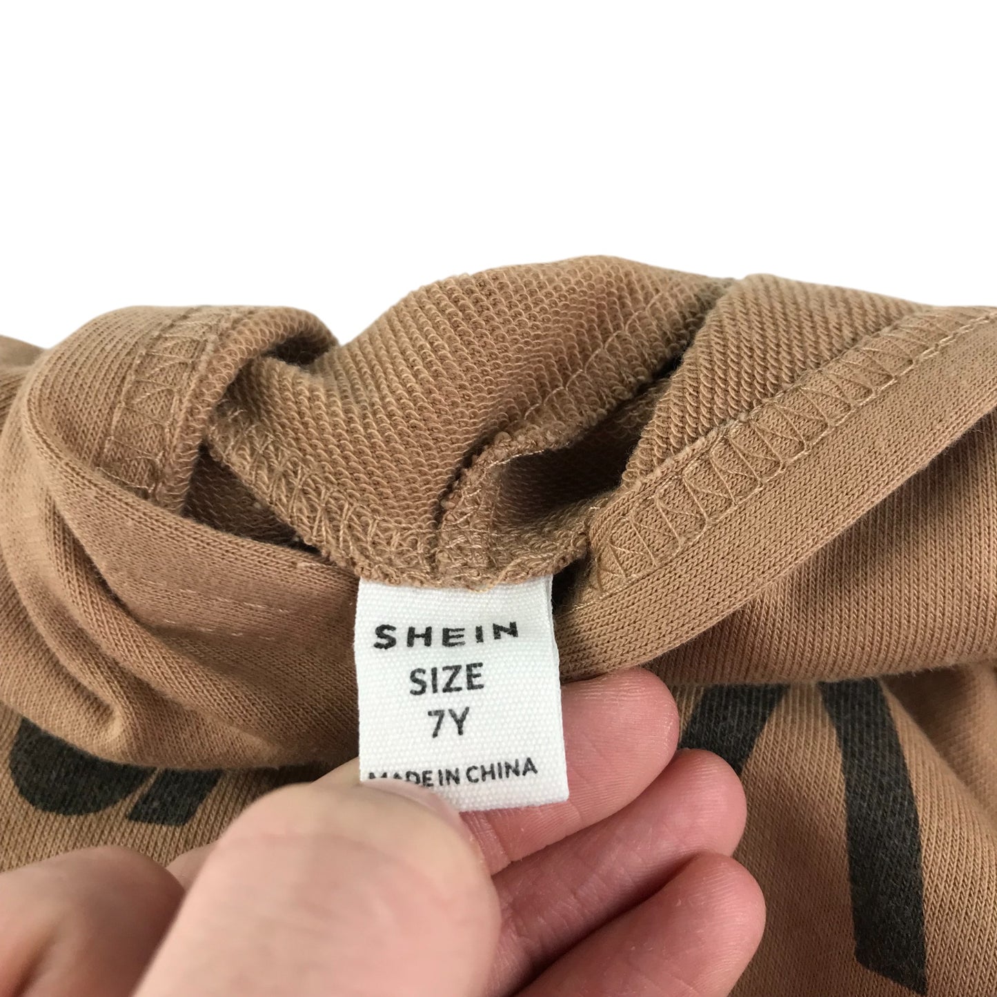 Shein hoodie 6-7 years brown Nasa logo pullover