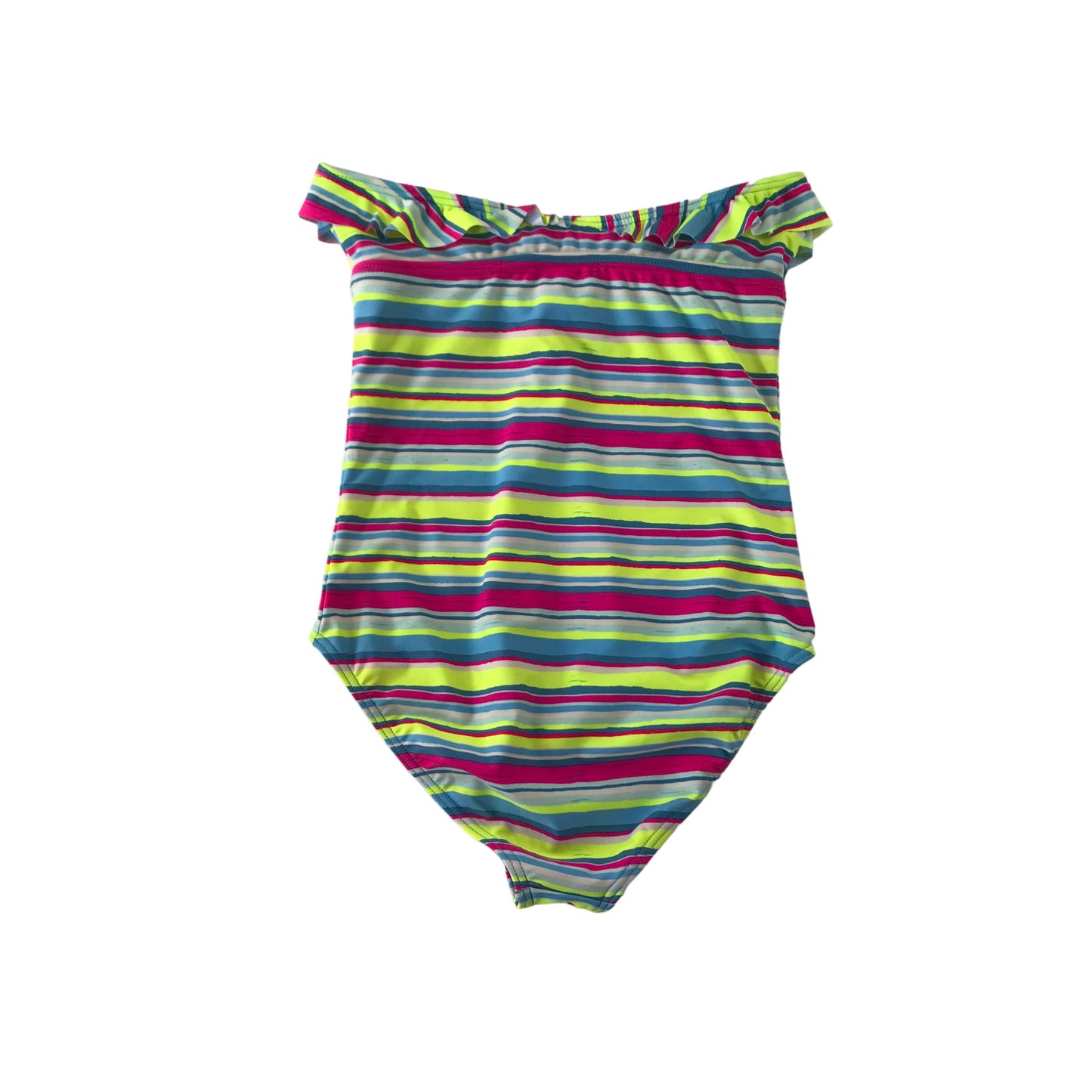 Roxy Girls Swimsuit Age 13 Multicolour Stripy sleeveless One Piece Cossie