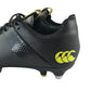 Canterbury rugby boots shoe size UK 6 black with yellow logos