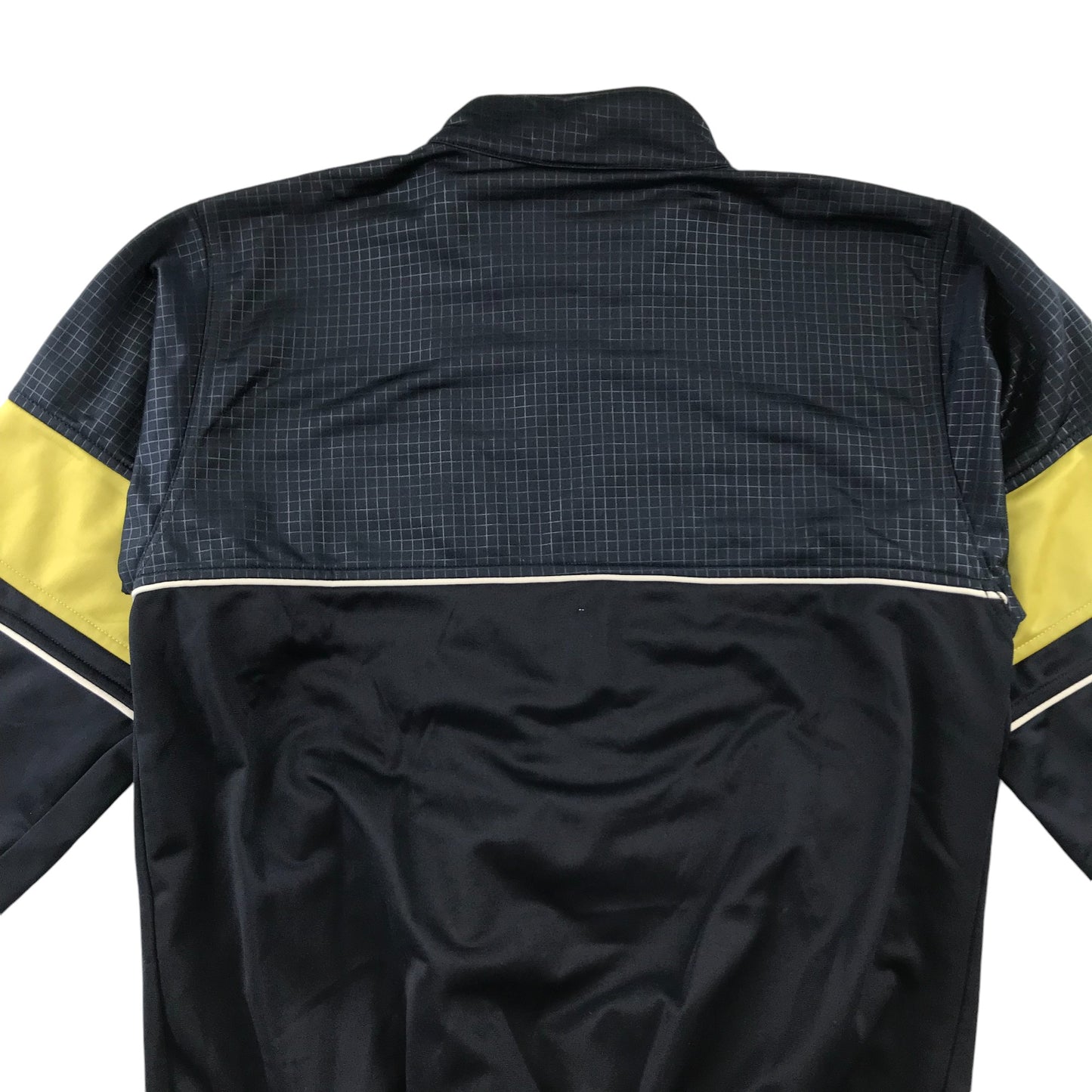 Puma sweater 8-10 years grey and yellow panelled full zipper