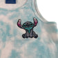 Primark top 10-11 years blue and white Disney Stitch cropped tank