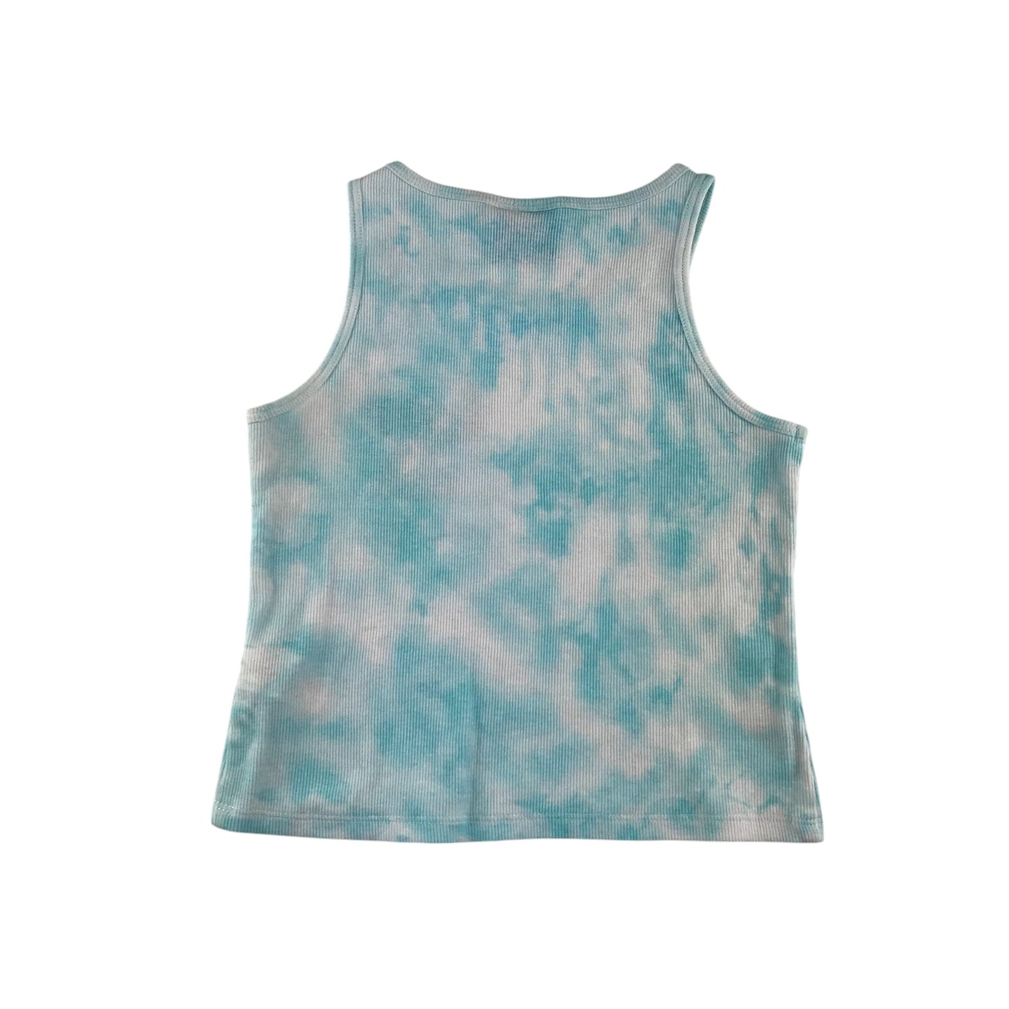 Primark top 10-11 years blue and white Disney Stitch cropped tank