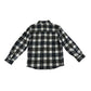 Primark Shirt Age 5 Navy White Mustard Check Pattern Long Sleeve Button Up Cotton