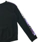H&M sweater 12-14 years black with sequin shoulder stripe