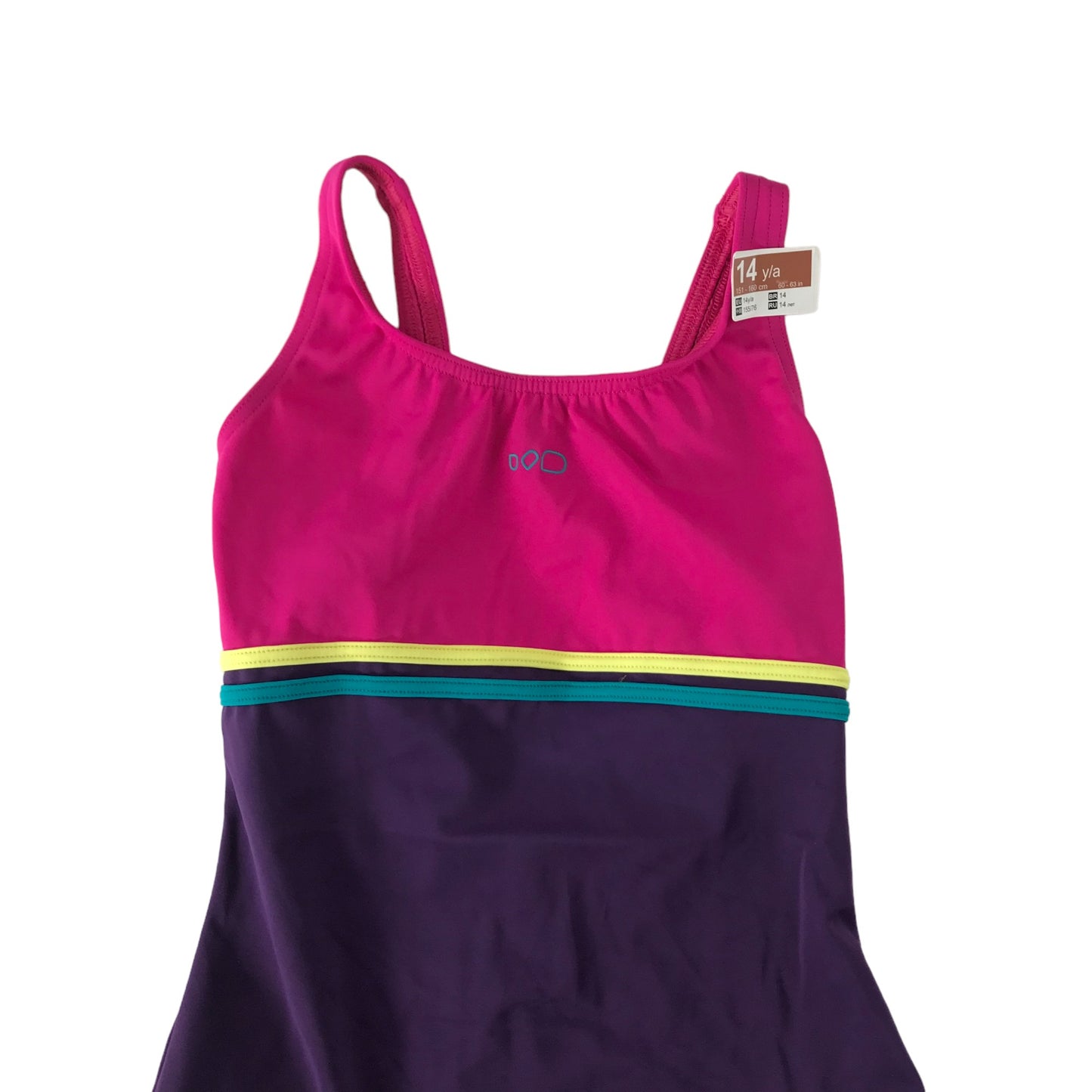 Decathlon Nabaiji Swimsuit Age 11-12 Pink and Purple One Piece Cossie