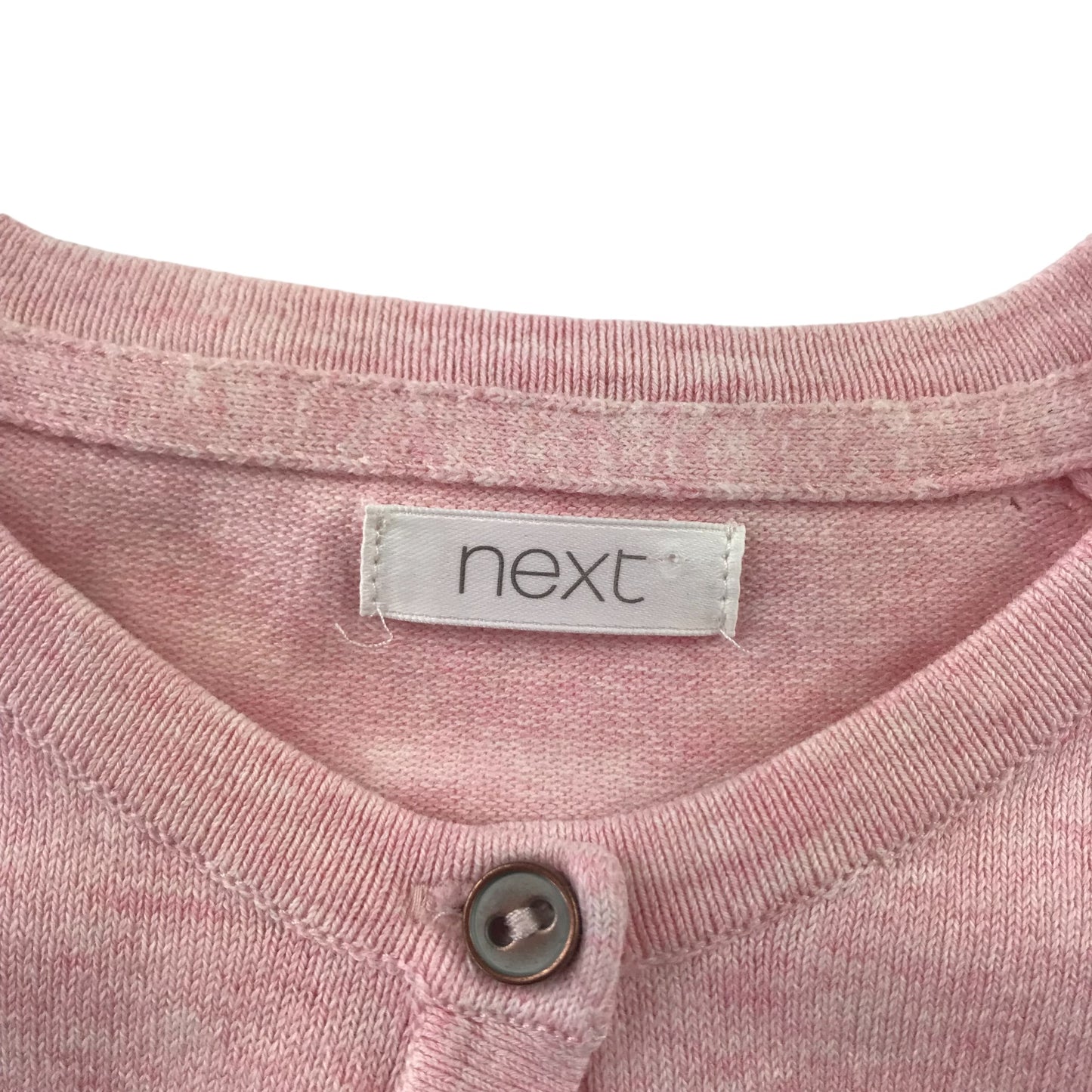 Next cardigan 9 years pink plain button fastening
