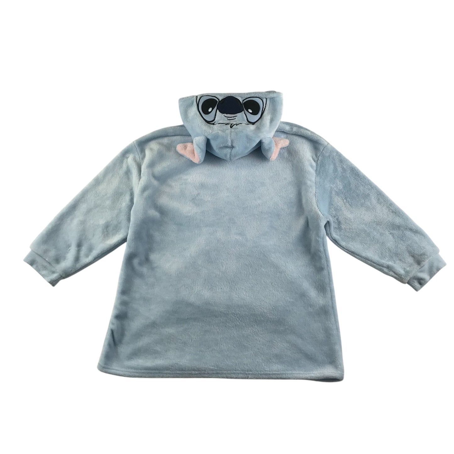 Primark blanket hoodie kids size S/M 7-10 years light blue Disney stitch