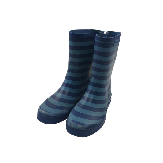 Blue Stripy Wellies Shoe Size 3