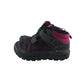 Decathlon walking boots shoe size 9C junior black and pink