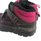 Decathlon walking boots shoe size 9C junior black and pink