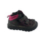 Decathlon walking boots shoe size 9C junior black and pink