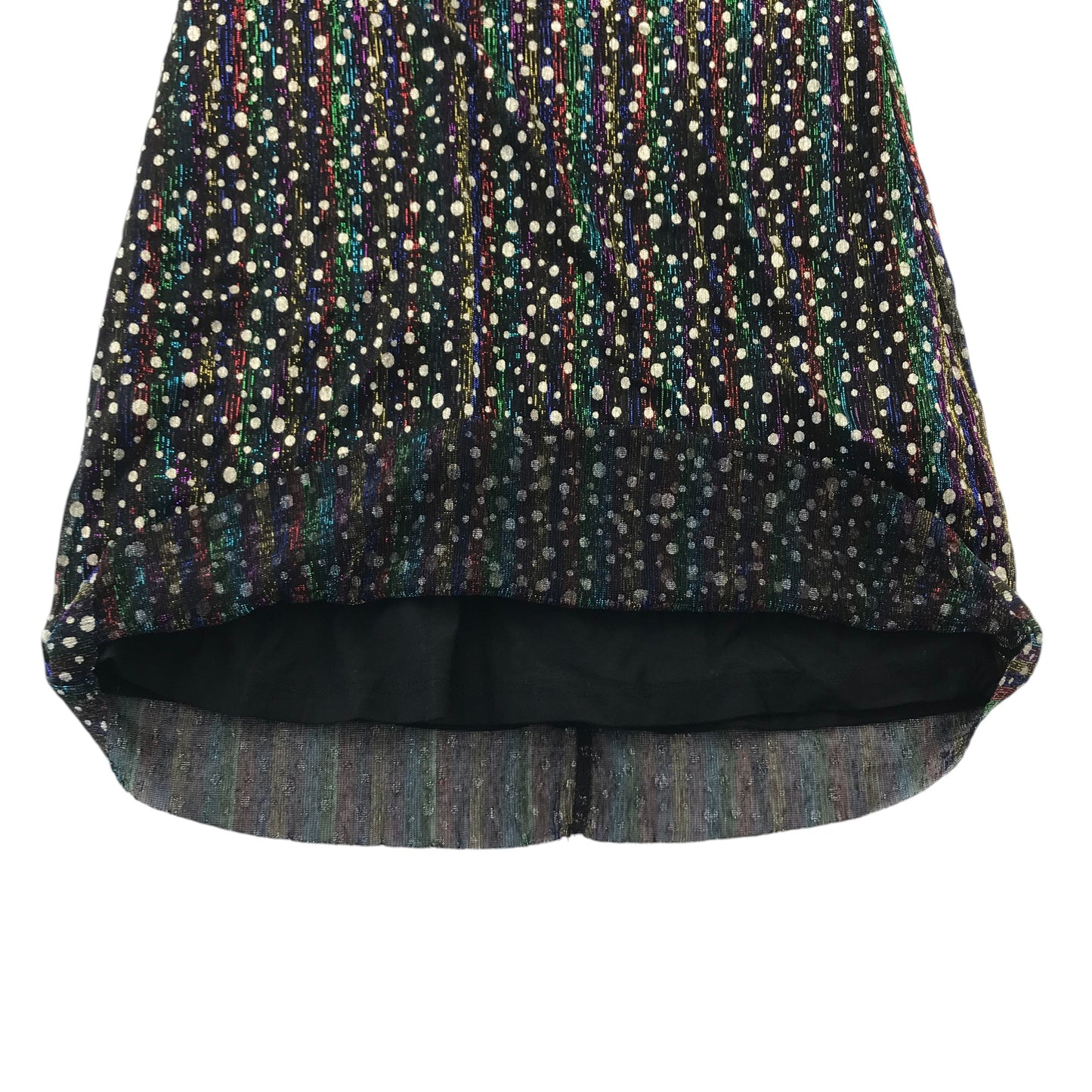 Next dress 5-6 years multicolour metallic shiny A-line