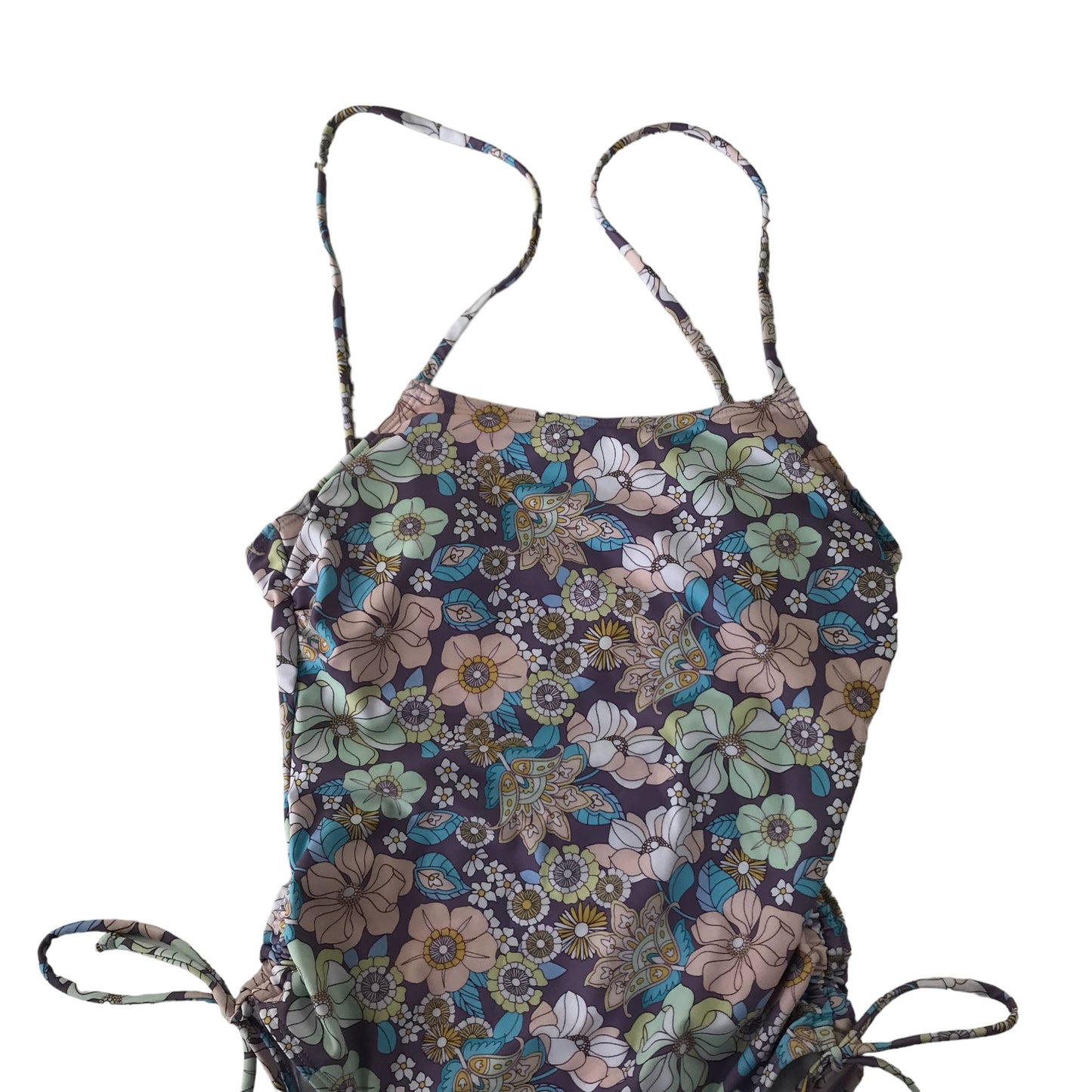 Swimsuit Size Womens XS Blue Floral One Piece Cossie