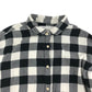 Zara Shirt Age 9 Black and White Check Pattern Button Up Cotton