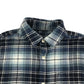 Next Shirt Age 9 Blue Check Pattern Long Sleeve Button Up Cotton