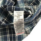 Next Shirt Age 9 Blue Check Pattern Long Sleeve Button Up Cotton